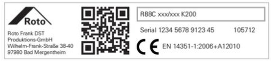 Plaque signalétique avec code QR