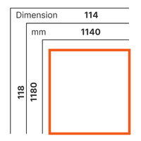 L 1140 x H 1180 mm