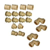Set de raccordement 3/4" (Ref 697214) + 2 lots de 2 Coudes olives pour 2 capteurs (Ref 690003)