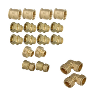 Set de raccordement 3/4" (Ref 697214) + 1 lot de 2 Coudes olives pour 1 capteur (Ref 690003)
