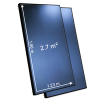 2 capteurs verticaux MK1 thermolaqués noir V272 (5,4 m²) (Ref 928105)