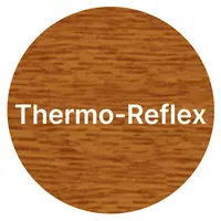 Solar-powered radio-controlled roller shutter with free mosquito net - Profalux, Blade color: Thermo-Reflex - Golden Oak