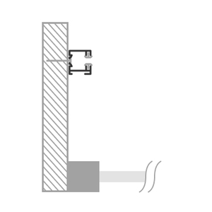 Brise Soleil Orientable avec ou sans tôle de fermeture, Type de Guidage: Coulisses 20x20 mm fixées au mur