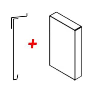 Brise Soleil Orientable avec ou sans tôle de fermeture, Type de tôle: T3 - une tôle devant + 1 tôle au dessus avec joues