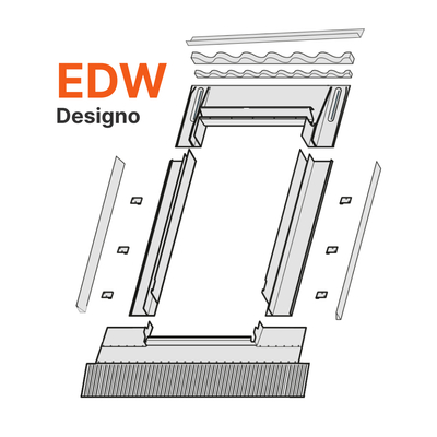 Raccord EDW pour plaques ondulées ou nervurées - Roto Designo