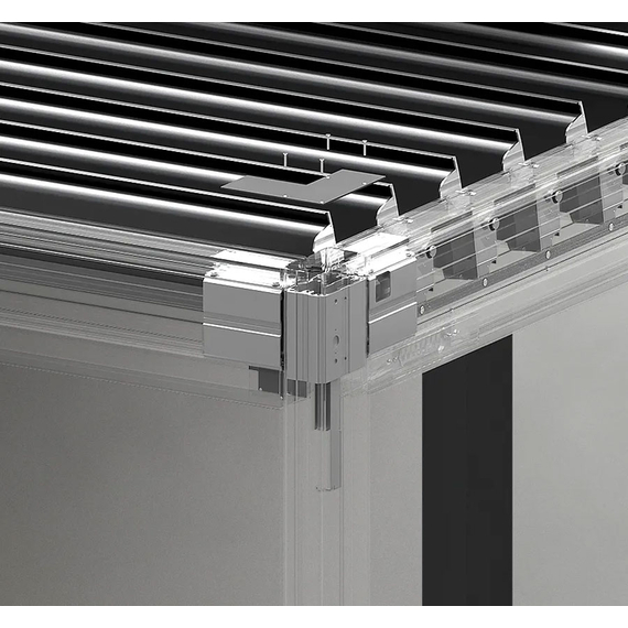 Custom-made lean-to bioclimatic pergola, 5 image