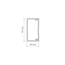 Dimensions du rail pour soutenir les lames