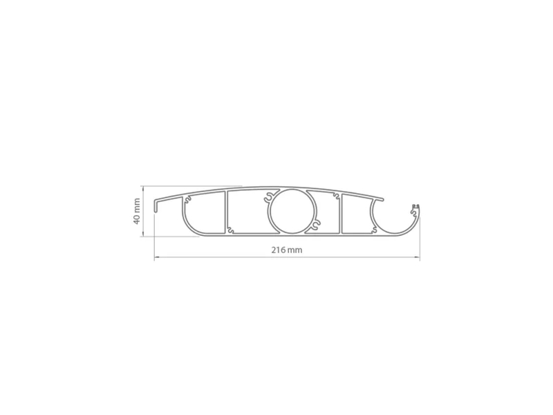Dimensions d'une coupe de lame de pergola bioclimatique