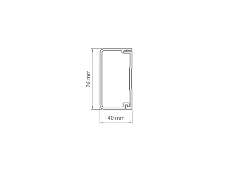 Dimensions du rail pour soutenir les lames