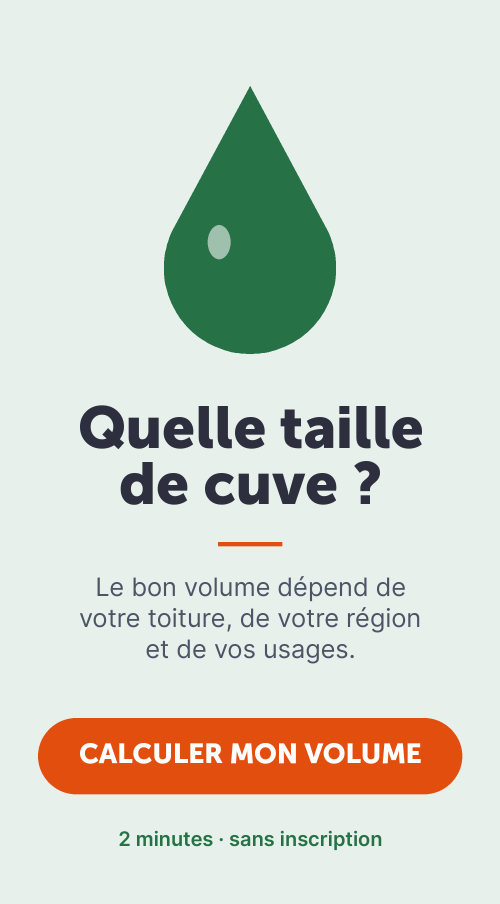 Calculez le volume de votre cuve de recuperation d eau de pluie