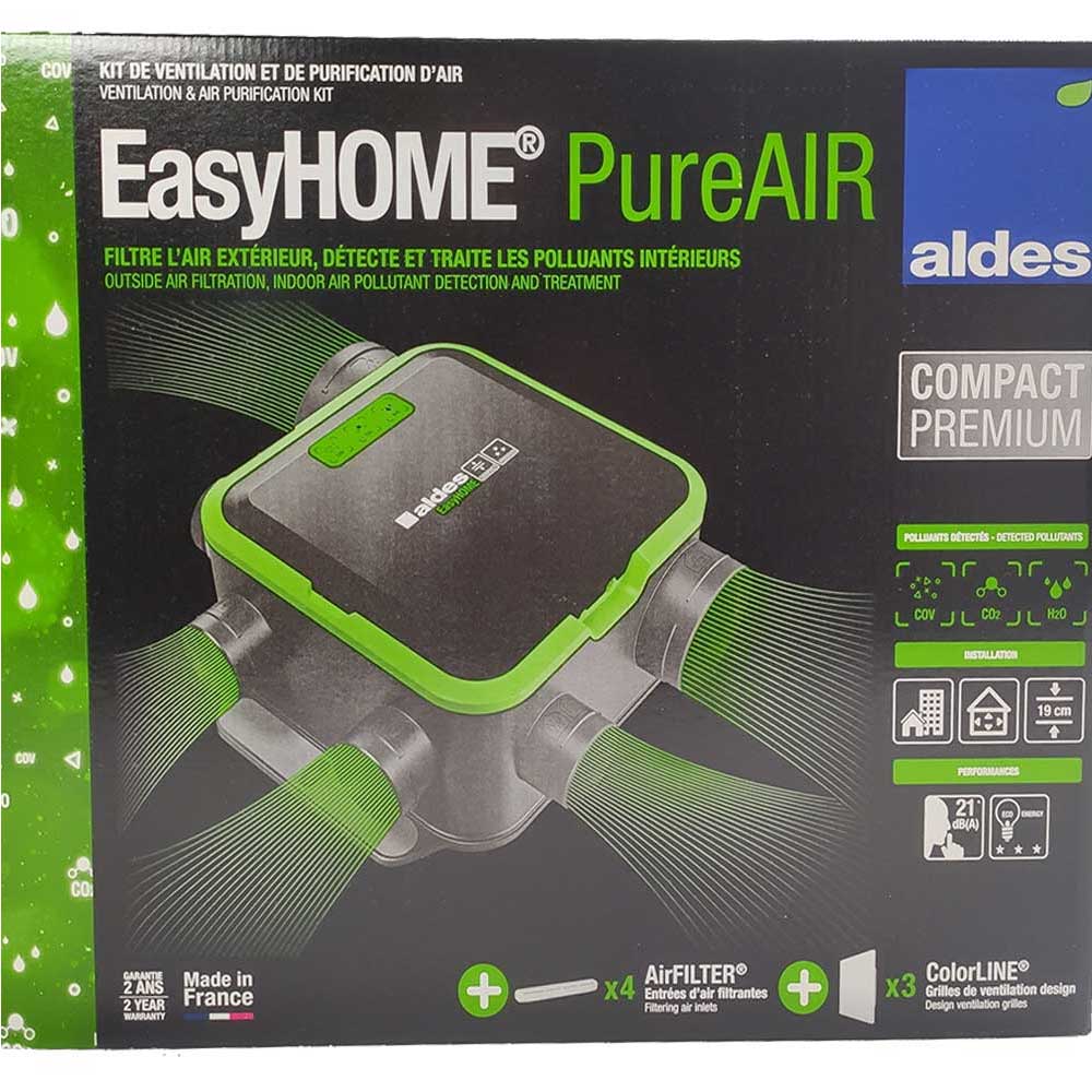 Kit EASYHOME PureAir Compact Premium MW + bouches de ventilation