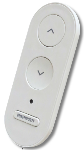 Controle remoto Bubendorff de 3 botões com posição preferencial