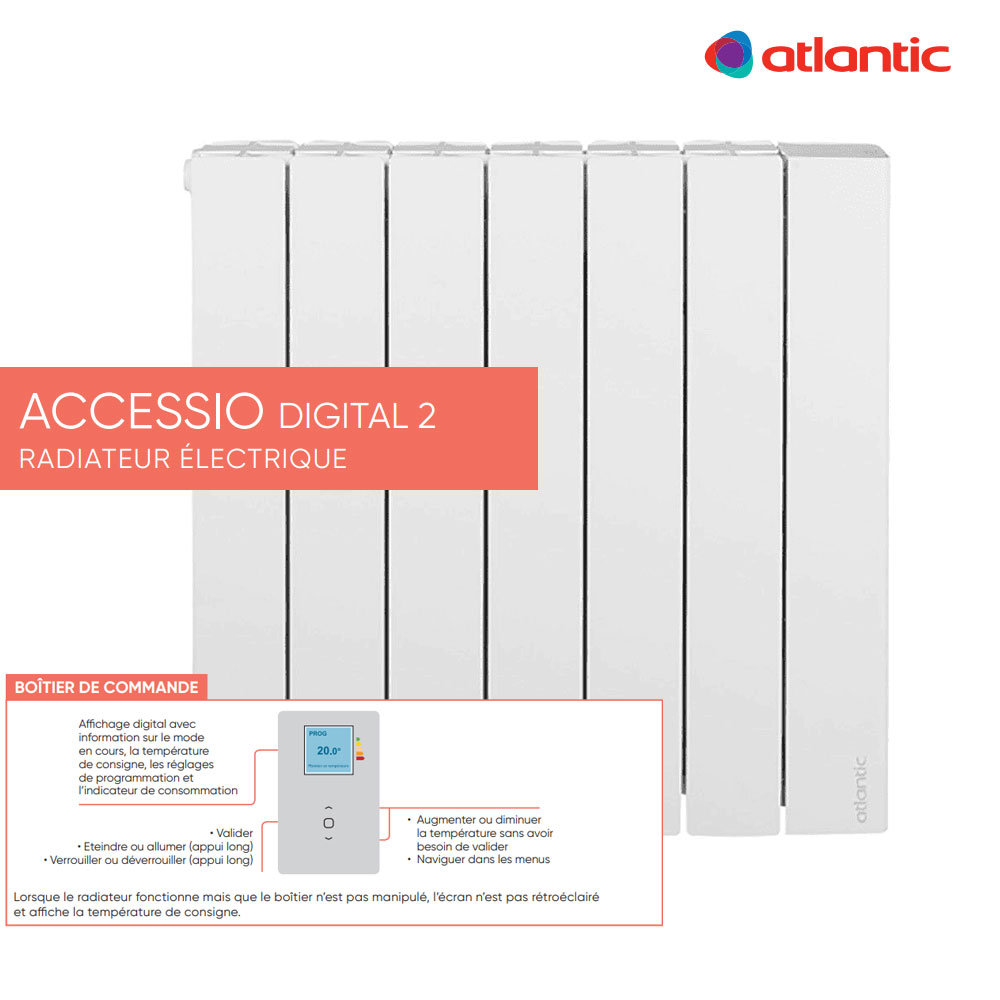 Radiateur Atlantic Accessio Digital 2