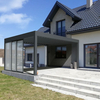 Pergola bioclimatique autoportée motorisée sur-mesure