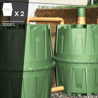 Kit complet HERCULE pour alimenter votre maison 2 x 1600L = 3200L