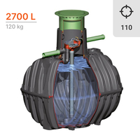 Kits de base cuve CARAT de 2700L DN 110