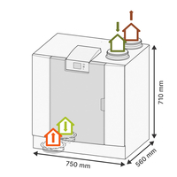 VMC double flux Nouvelle Génération FLAIR 400 2/2 - Brink Climate Systems