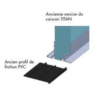 Lot d'anciens profils de finition Titan (plaxé) - Bubendorff