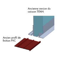 Lot d'anciens profils de finition Titan (plaxé) - Bubendorff