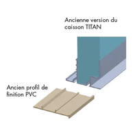 Lot d'anciens profils de finition Titan (plaxé) - Bubendorff