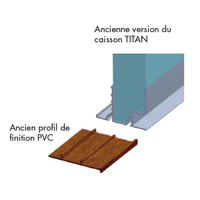 Lot d'anciens profils de finition Titan (plaxé) - Bubendorff