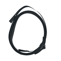 2.5m de ruban de BSO cousu - 6mm - Noir