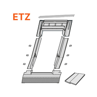Raccord ETZ pour tuiles  mécaniques encastrées