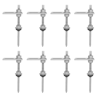 8 tire-fonds bac acier pour 2 capteurs (Ref 390211)