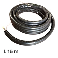 Liaison double inox isolée DN16 + sonde - Longueur 15 ml (Ref 697515)