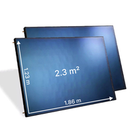 Chauffe eau solaire sous pression - 300L - CESI HELIOFRANCE, : 2 capteurs Horizontaux noir H232-N-MK1 - 4.6 m² (Ref 928108)