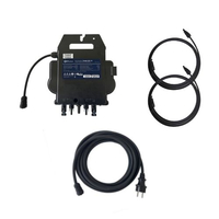 Kit Solar Completo: Panel Fotovoltaico + Inversor, Equipos eléctricos: Microinversor de 800 W + cable de 5 m + 2 extensiones de cable CC de 2 m