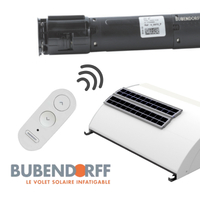 ROLAX ID4 Bubendorff: a persiana de varanda, : Motor rádio solar [SO] + 2 painéis fotovoltaicos remotos [RPV]