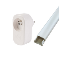 Drátová rádiová roleta - Profalux Visio, Accessoires: Prise gigogne + goulotte