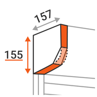 Drátová rádiová roleta - Profalux Visio, Výběr subwooferu: 155 (max. výška: 2350 mm)