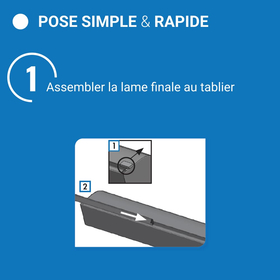 pose simple et rapide : étape 1
