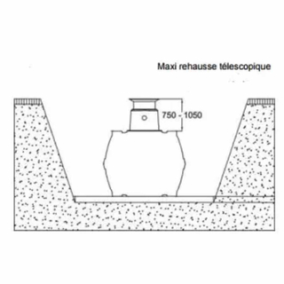Maxi rehausse télescopique illustration