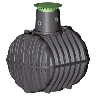 Cuve de stockage d'eau de pluie &agrave; enterrer CARAT de 6500L et accessoires sans dimensions