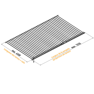 Dimensions du kit lame bioclimatique