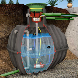 Cuve de R&eacute;tention et Utilisation d'eau de pluie de 10000L-2