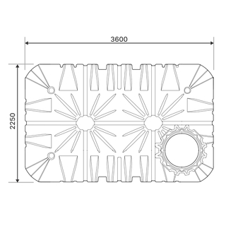 GRAF Cuve PLATINE Extra Plate 7500L vue aerienne dessin