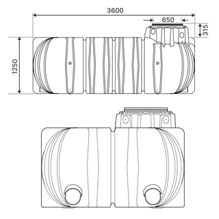 GRAF Cuve PLATINE Extra Plate 7500L dessin dimensions