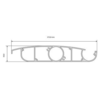 Lame de pergola de 38,9 mm d'&eacute;paisseur