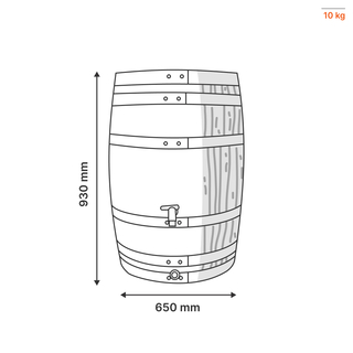 Tonneau Vino dimensions