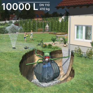 Cuve Citerne d'eau de pluie GRAF CARAT 10000L DN110