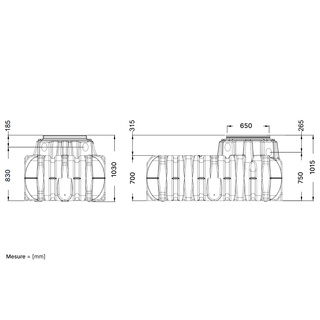 Kit cuve PLATINE ULTRA-PLATE 1500L-3