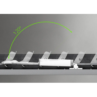 Angle maximal des lames de pergola