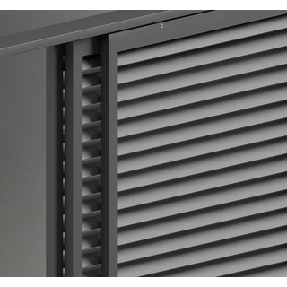 persienne &agrave; lame horizontale pour pergola