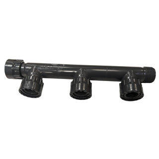 COLLECTEUR/ÉLECTROVANNE PVC PRESSION 3 VOIES F1"