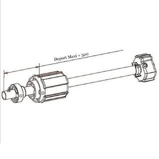 Tandem télescopique ZF54 16mm dimensions