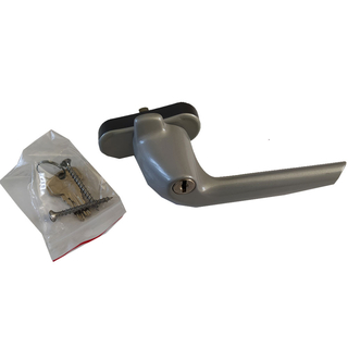 Maçaneta de segurança com chave para janelas de telhado ROTO em madeira ou PVC, séries R3, R4 ou R7., Teinte: Gris, 3 image